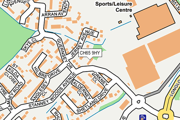 CH65 9HY map - OS OpenMap – Local (Ordnance Survey)