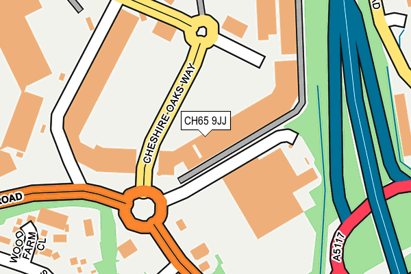 CH65 9JJ map - OS OpenMap – Local (Ordnance Survey)