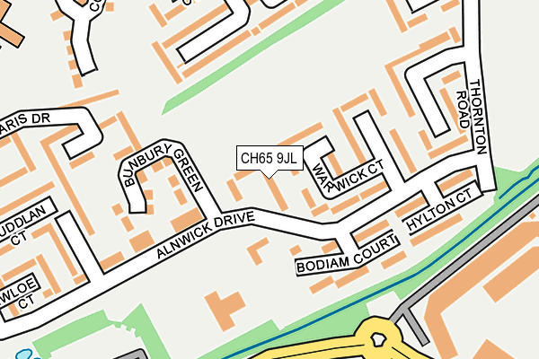 CH65 9JL map - OS OpenMap – Local (Ordnance Survey)