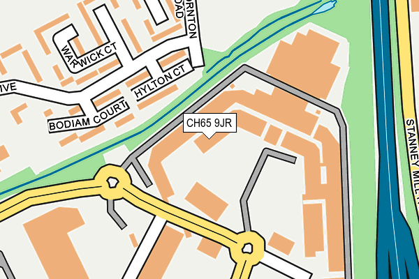 CH65 9JR map - OS OpenMap – Local (Ordnance Survey)