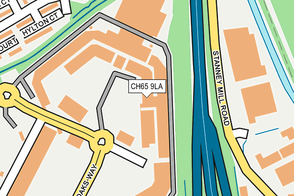 CH65 9LA map - OS OpenMap – Local (Ordnance Survey)