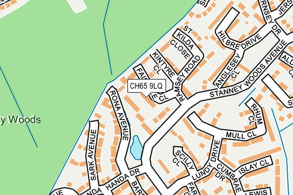 CH65 9LQ map - OS OpenMap – Local (Ordnance Survey)