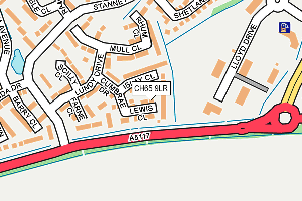 CH65 9LR map - OS OpenMap – Local (Ordnance Survey)