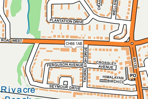 CH66 1AB map - OS OpenMap – Local (Ordnance Survey)