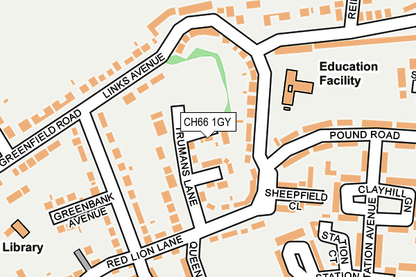 CH66 1GY map - OS OpenMap – Local (Ordnance Survey)