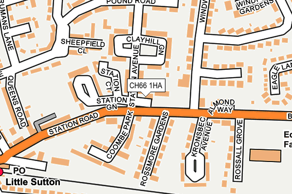 CH66 1HA map - OS OpenMap – Local (Ordnance Survey)