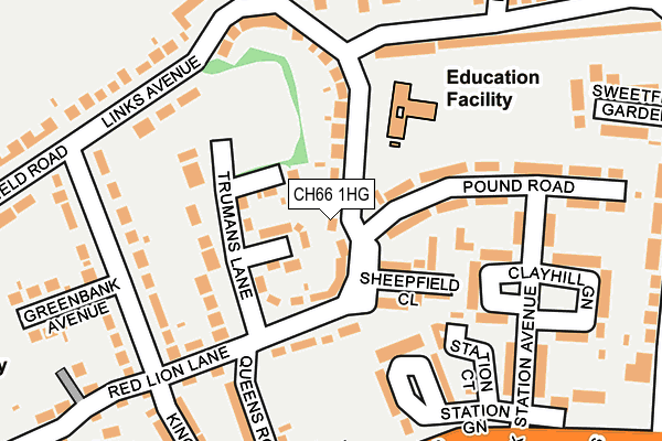 CH66 1HG map - OS OpenMap – Local (Ordnance Survey)