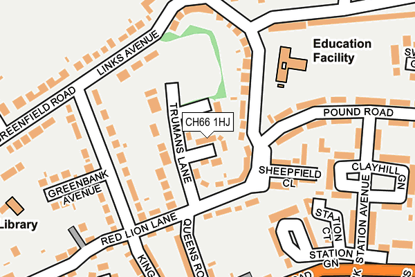 CH66 1HJ map - OS OpenMap – Local (Ordnance Survey)