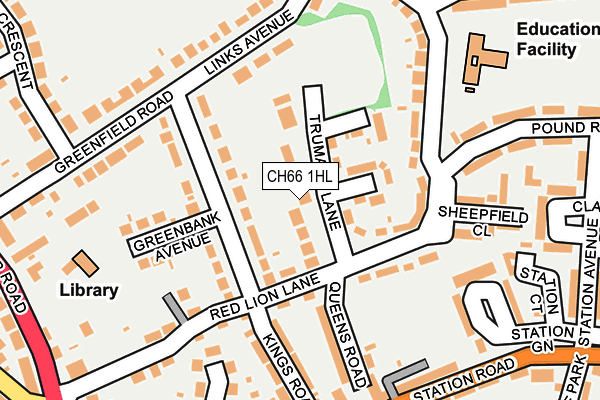 CH66 1HL map - OS OpenMap – Local (Ordnance Survey)