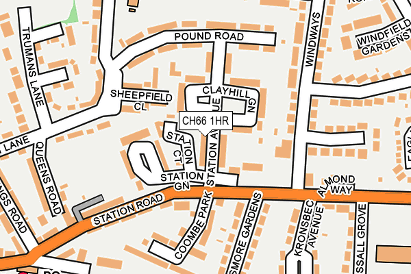 CH66 1HR map - OS OpenMap – Local (Ordnance Survey)