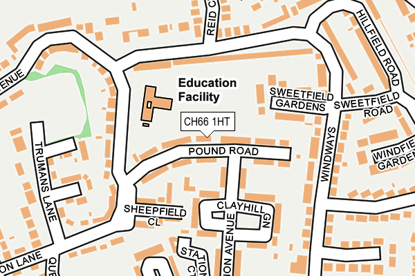 CH66 1HT map - OS OpenMap – Local (Ordnance Survey)