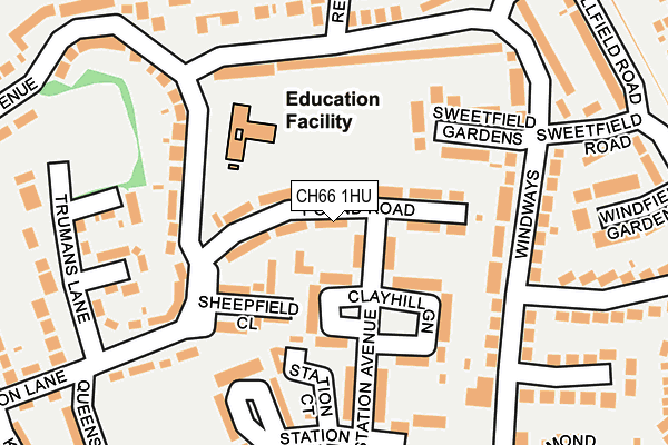 CH66 1HU map - OS OpenMap – Local (Ordnance Survey)