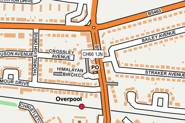 CH66 1JN map - OS OpenMap – Local (Ordnance Survey)