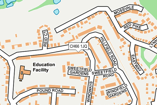 CH66 1JQ map - OS OpenMap – Local (Ordnance Survey)