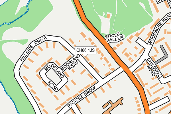 CH66 1JS map - OS OpenMap – Local (Ordnance Survey)