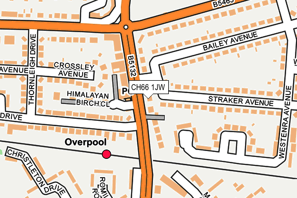CH66 1JW map - OS OpenMap – Local (Ordnance Survey)