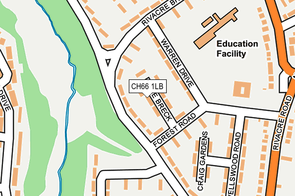 CH66 1LB map - OS OpenMap – Local (Ordnance Survey)