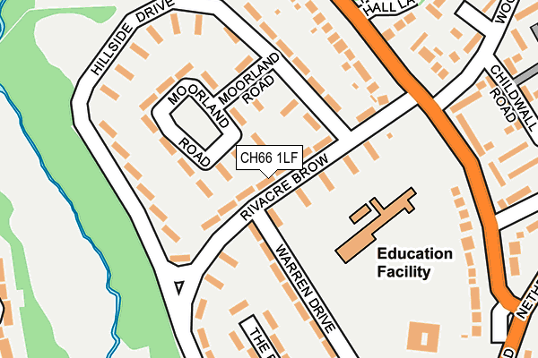 CH66 1LF map - OS OpenMap – Local (Ordnance Survey)