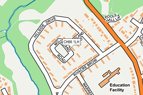 CH66 1LH map - OS OpenMap – Local (Ordnance Survey)