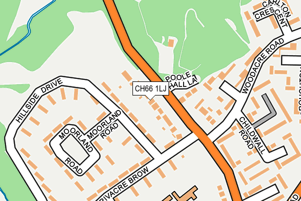 CH66 1LJ map - OS OpenMap – Local (Ordnance Survey)