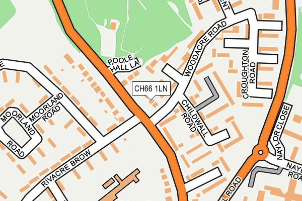 CH66 1LN map - OS OpenMap – Local (Ordnance Survey)