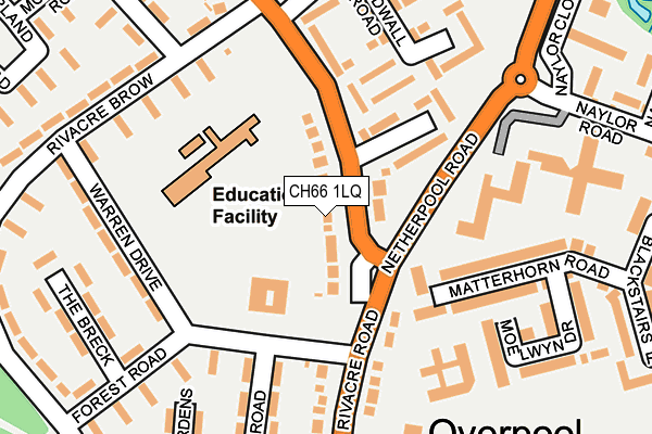 CH66 1LQ map - OS OpenMap – Local (Ordnance Survey)