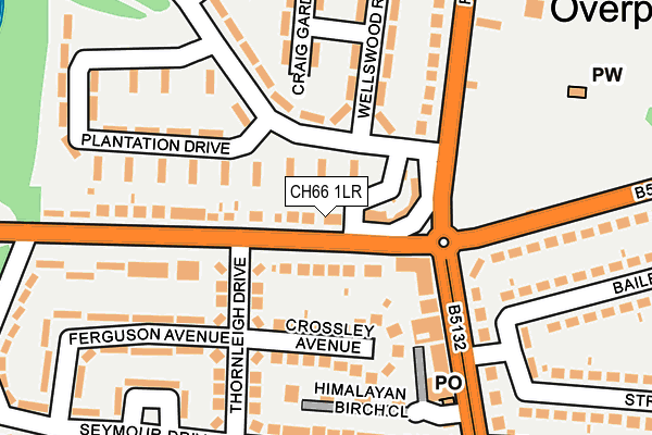 CH66 1LR map - OS OpenMap – Local (Ordnance Survey)