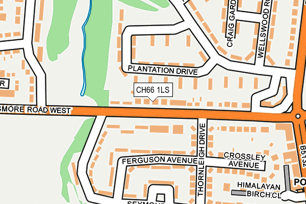 CH66 1LS map - OS OpenMap – Local (Ordnance Survey)