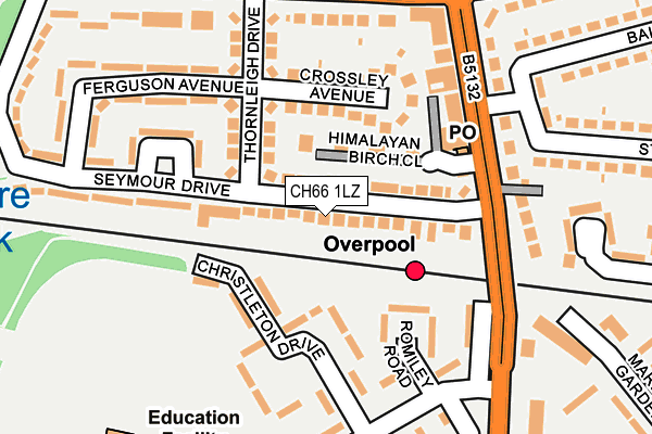 CH66 1LZ map - OS OpenMap – Local (Ordnance Survey)