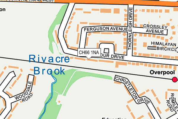 CH66 1NA map - OS OpenMap – Local (Ordnance Survey)