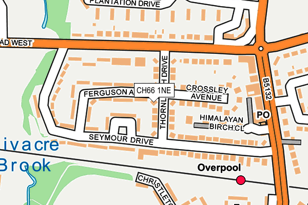 CH66 1NE map - OS OpenMap – Local (Ordnance Survey)