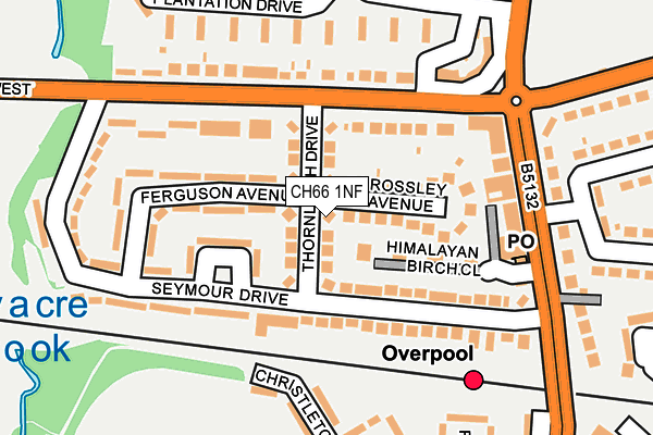 CH66 1NF map - OS OpenMap – Local (Ordnance Survey)