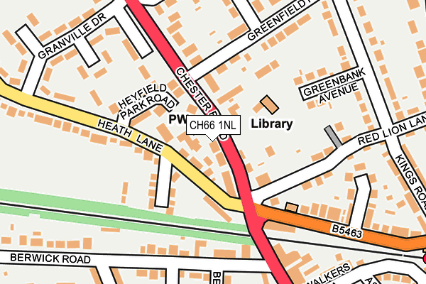 CH66 1NL map - OS OpenMap – Local (Ordnance Survey)