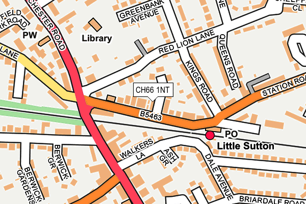 CH66 1NT map - OS OpenMap – Local (Ordnance Survey)