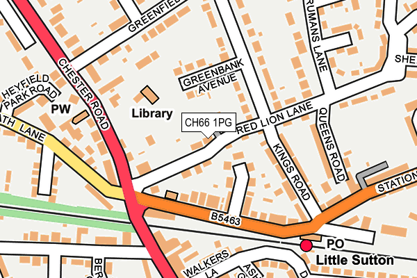 CH66 1PG map - OS OpenMap – Local (Ordnance Survey)