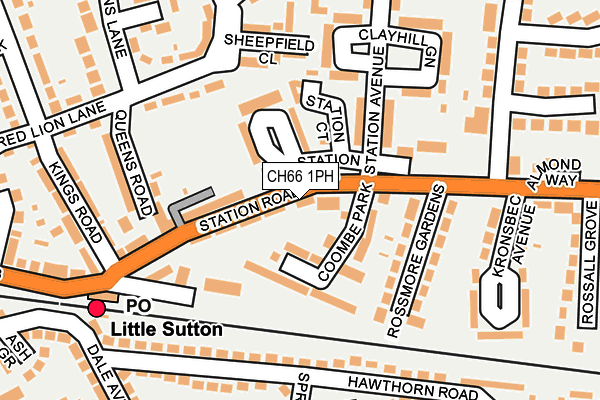 CH66 1PH map - OS OpenMap – Local (Ordnance Survey)