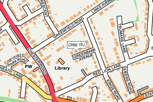 CH66 1PJ map - OS OpenMap – Local (Ordnance Survey)