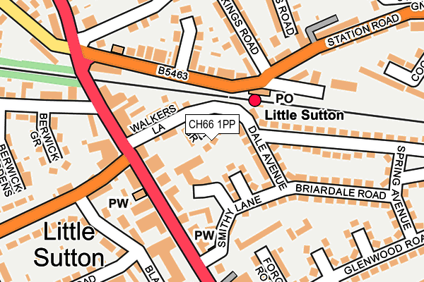 CH66 1PP map - OS OpenMap – Local (Ordnance Survey)