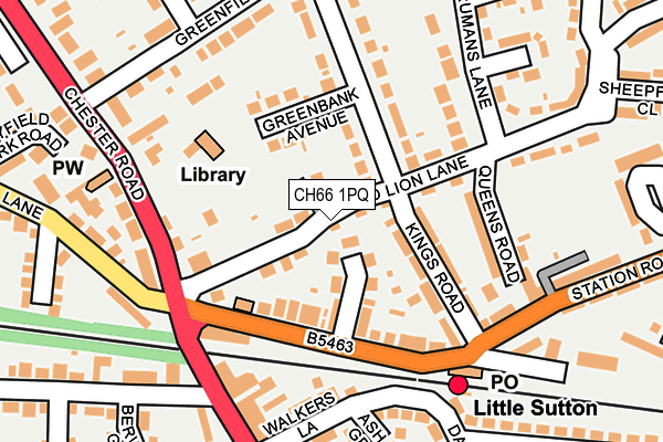 CH66 1PQ map - OS OpenMap – Local (Ordnance Survey)