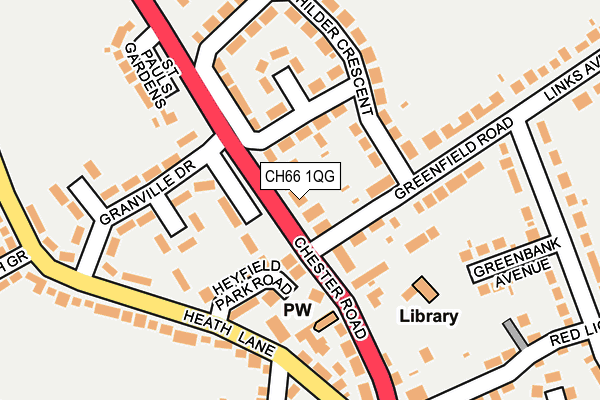 CH66 1QG map - OS OpenMap – Local (Ordnance Survey)