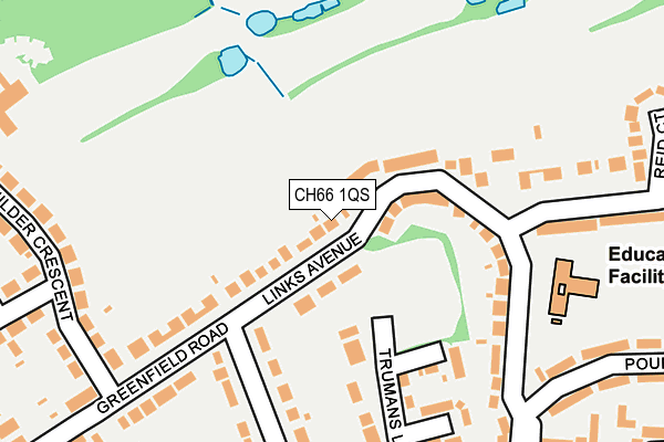 CH66 1QS map - OS OpenMap – Local (Ordnance Survey)