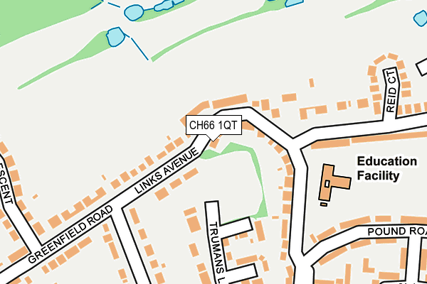 CH66 1QT map - OS OpenMap – Local (Ordnance Survey)