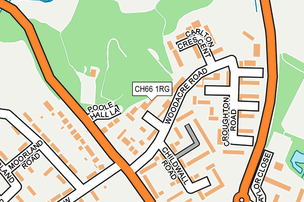 CH66 1RG map - OS OpenMap – Local (Ordnance Survey)