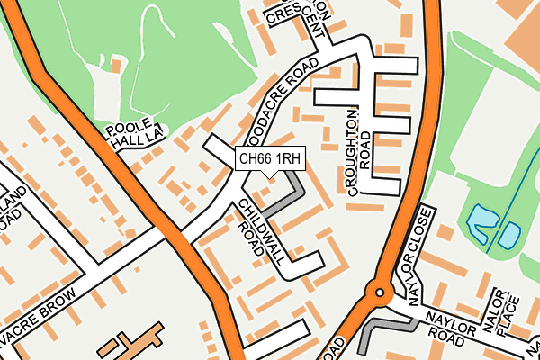 CH66 1RH map - OS OpenMap – Local (Ordnance Survey)