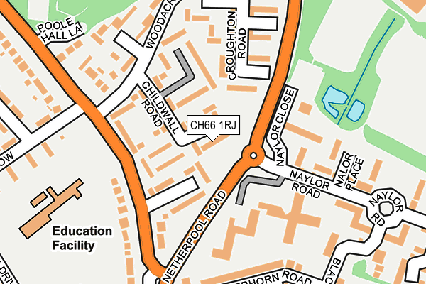 CH66 1RJ map - OS OpenMap – Local (Ordnance Survey)