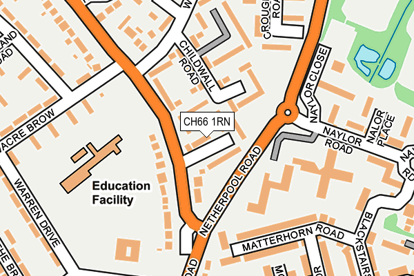 CH66 1RN map - OS OpenMap – Local (Ordnance Survey)