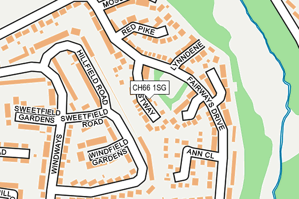 CH66 1SG map - OS OpenMap – Local (Ordnance Survey)