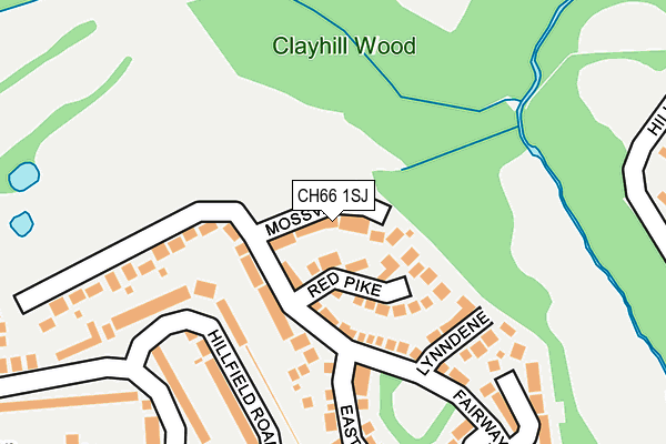 CH66 1SJ map - OS OpenMap – Local (Ordnance Survey)