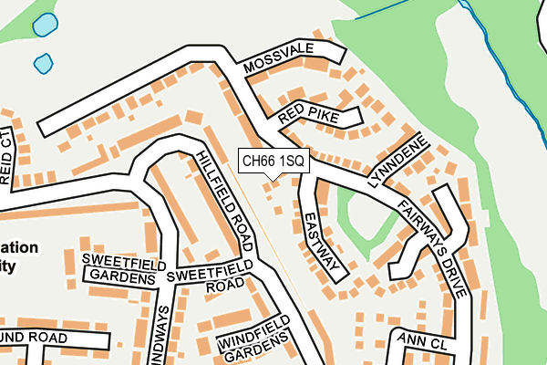 CH66 1SQ map - OS OpenMap – Local (Ordnance Survey)