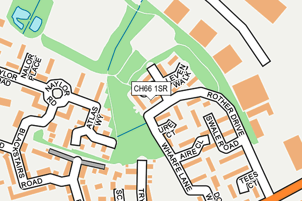 CH66 1SR map - OS OpenMap – Local (Ordnance Survey)